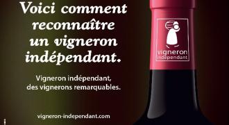 campagne d'affichage logo des vignerons independants